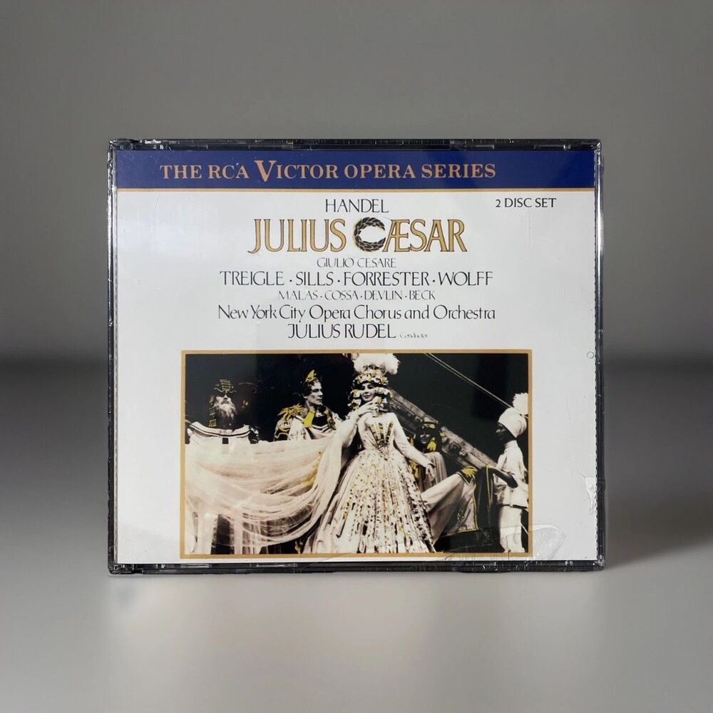 CD (2) Handel Julius Caesar RCA Victor Opera Series Beverly Sills Rudel 1988